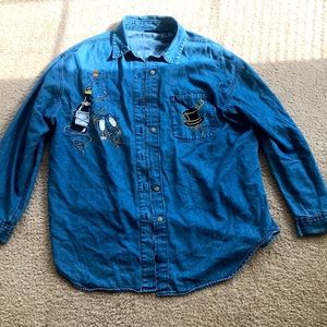 Vintage Jean embroidered shirt